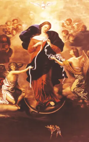 Copertina del libro Cartolina Maria che scioglie i nodi
